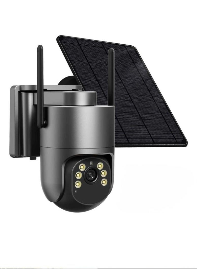 5MP 2K 4G LTE Solar Security Camera Outdoor Wireless Pan Tilt 360° AI Human Tracking Battery Powered In-Built SIM Dual Storage 24/7 Remote Surveillance for Home Farm Construction Site -Trial Data Available - Image 1